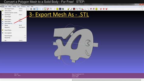 Convert a Polygon Mesh to a Solid Body .